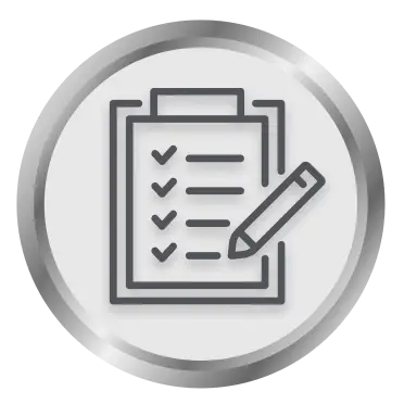 Icon: Clipboard with a checklist.
